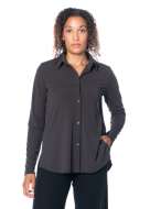 ULI SCHNEIDER, micro jersey long sleeve blouse