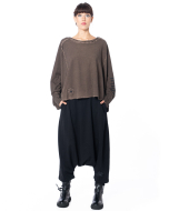 PLUSLAVIE PLÜ, Pants with Extra Low Crotch LOUNGE PANT Black - NOBANANAS - Image 3