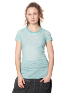 RUNDHOLZ, long, narrow cotton t-shirt with round neckline 1241180501