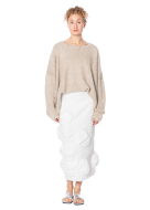 RUNDHOLZ, maxi skirt with bubble details 1251240306