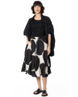 RUNDHOLZ, cotton skirt with spray-dot print 1261260304 - NOBANANAS - Image 3