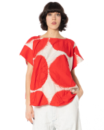 RUNDHOLZ, flared cotton T-shirt with dots 1261260610 - NOBANANAS - Image 12