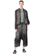RUNDHOLZ DIP, baggy linen pants with panel seams 1262010125 - NOBANANAS - Image 3