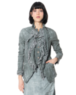 RUNDHOLZ DIP, fitted jacket with lace ruffle 1262241104 - NOBANANAS - Image 7
