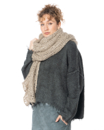 RUNDHOLZ DIP, Oversize Knit Scarf made of Tussah Silk 1262657703 - NOBANANAS - Image 2