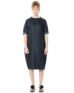 HINDAHL & SKUDELNY, Kragenkleid mit Streifen 126K08 - NOBANANAS - Image 1