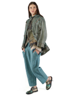 RUNDHOLZ DIP, taillierte Jacke mit Postkarten-Print 2252111112