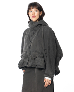 RUNDHOLZ, lässige Jeansjacke mit Raffungen 2251031108 - NOBANANAS - Bild 3