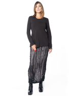 RUNDHOLZ, Maxirock im Crinkle-Look mit Print 2251470302 - NOBANANAS - Bild 6