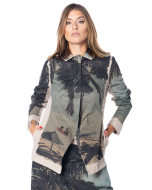 RUNDHOLZ DIP, taillierte Jacke mit Postkarten-Print 2252111112 - NOBANANAS - Bild 5