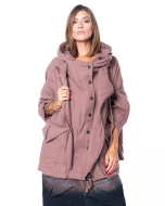 RUNDHOLZ DIP, Oversize Wolljacke mit Kapuze 2252211101 - NOBANANAS - Bild 3