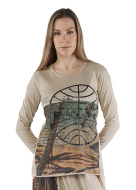 RUNDHOLZ DIP, T-Shirt mit farbigem Aufdruck 2252300502