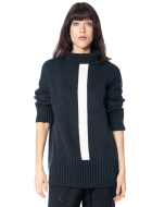 Turtleneck Sweater with Stripes 225P07 - NOBANANAS - Image 4