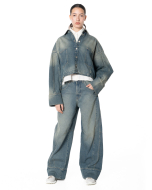 Andrea Ya'aqov, barrel cut denim pants - NOBANANAS - Image 1