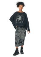 RUNDHOLZ  BLACK  LABEL, skirt with written prints 2243440312