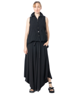 LA HAINE INSIDE US, wide asymmetrical pants 5320_LH - NOBANANAS - Image 2