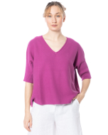 HENRY CHRIST, knitted sweater with V-neck - NOBANANAS - Image 1