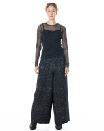 maria calderara, weite Hose aus Scuba mit Lettering-Print - Nobananas - Bild 5