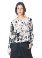 studiob3, cropped A-shape tunic Balbeen with open hemline