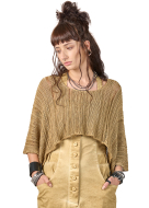 studiob3, short knitted sweater CANDY in dijon old dye