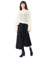 La Vaca Loca, asymmetric pleated skirt CARICIA - NOBANANAS - Image 1