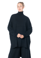 La Vaca Loca, turtle neck sweater FABIOLA with long back