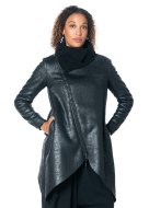 LA HAINE INSIDE US, coated coat with high collar 4B LW925