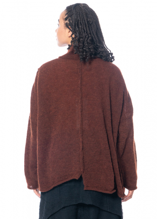 PAL OFFNER, cropped, asymmetrical winter cardigan in loose fit 