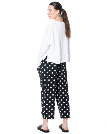 PLUSLAVIE PLÜ, easy jersey pants RELAX PANT with dots