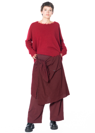 RUNDHOLZ, pants with overlap skirt in wool 2241010117