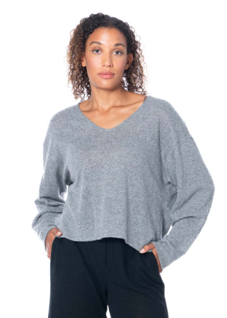 ULI SCHNEIDER, cosy cashmere mix sweater with v-neck