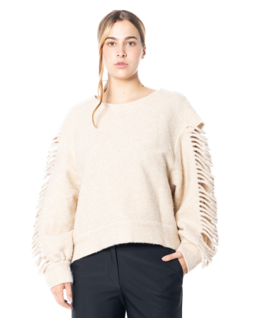 ULI SCHNEIDER, Pullover aus Wolle mit Cut-Outs