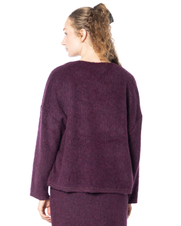 ULI SCHNEIDER, schlichter gebürsteter Pullover