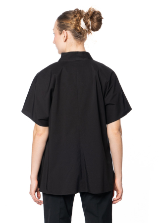 ULI SCHNEIDER, minimalistische Bluse aus leichter Baumwolle mit kurzen Ärmeln