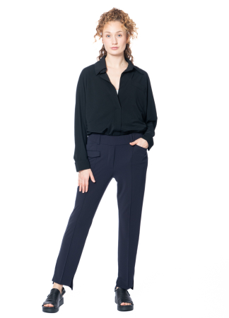 ULI SCHNEIDER, comfortable micro jersey pants with pockets