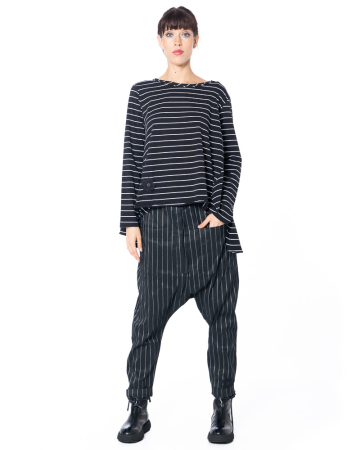 PLUSLAVIE PLÜ, casual pinstripe trousers T PANT
