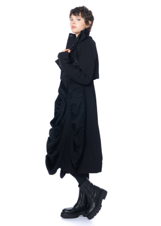 RUNDHOLZ, balloon dress in mixed fabric 2241110917