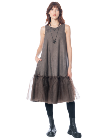 PLUSLAVIE PLÜ, langes Kleid MESHDRESS II