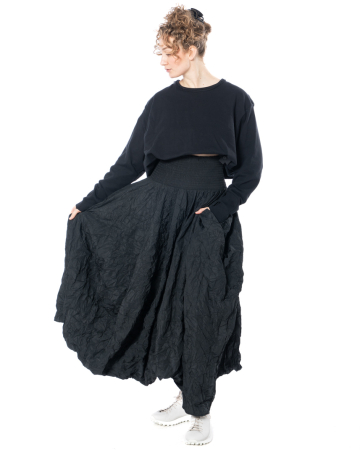 PLUSLAVIE PLÜ, black taffeta dress SHORT T DRESS LUXE