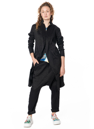 RUNDHOLZ, trendy raw-edge linen tailcoat 1241161205