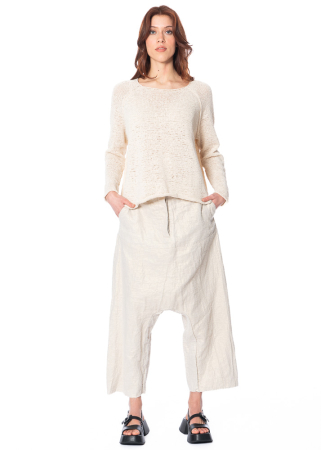 RUNDHOLZ, linen pants with shimmer effect 1251170101