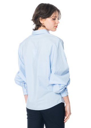 SoSUE, klassische Bluse ANTONIA SLIM mit Puffärmeln
