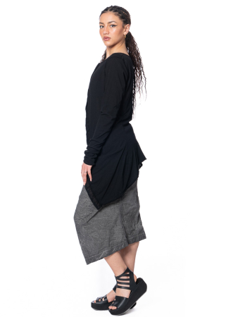 RUNDHOLZ, figure-hugging skirt made of linen blend 1241240308