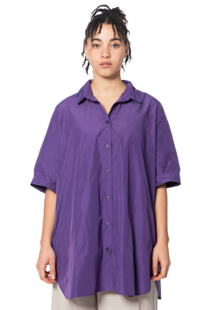 HINDAHL & SKUDELNY, long blouse in polyester taffeta 124B16