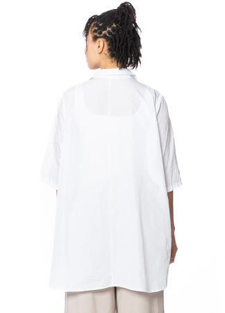 HINDAHL & SKUDELNY, long blouse in polyester taffeta 124B16