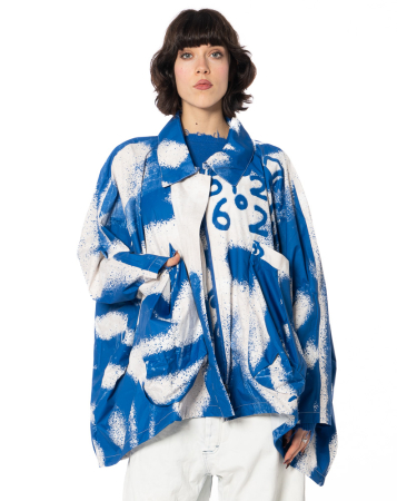 RUNDHOLZ, Onesize-Jacke mit Graffiti-Print 1261001104