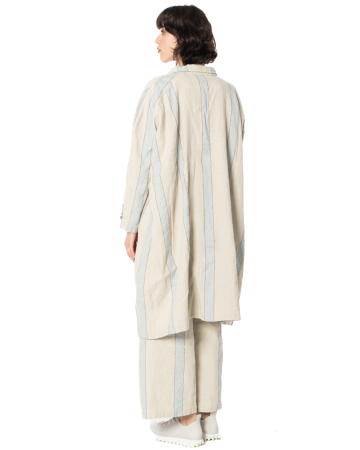RUNDHOLZ DIP, oversize linen-cotton coat 1262101204