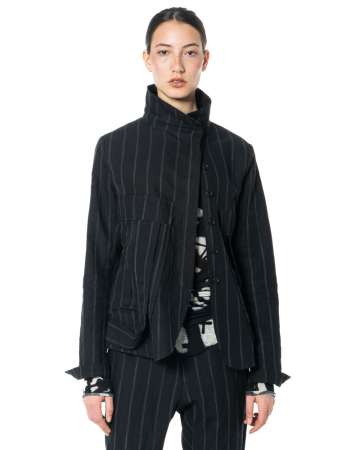 RUNDHOLZ, taillierter Leinenblazer 1261021106