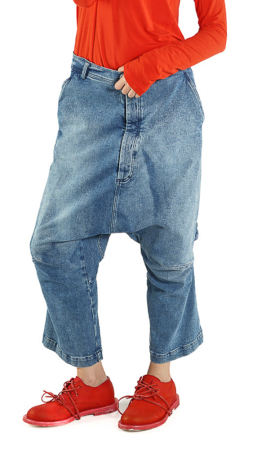 RUNDHOLZ, Baggy-Jeanshose mit Waschung 1261040114