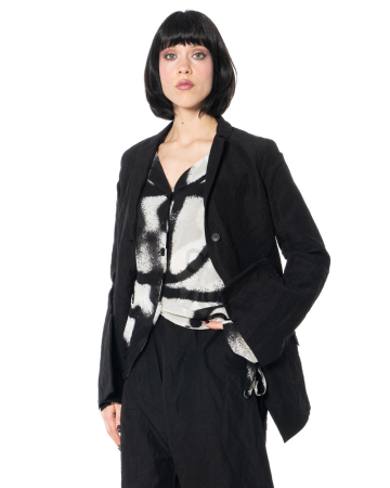 RUNDHOLZ, asymmetrical linen-cotton jacket 1261121109